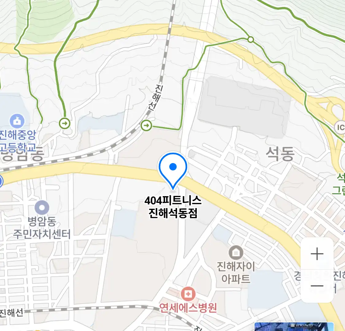 404피트니스 진해석동점 위치