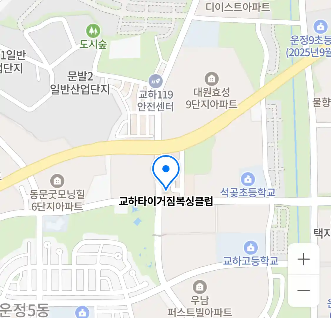 교하타이거짐복싱클럽 위치