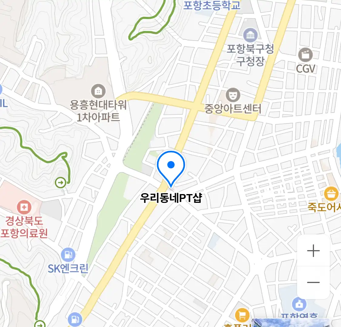 우리동네PT샵 위치